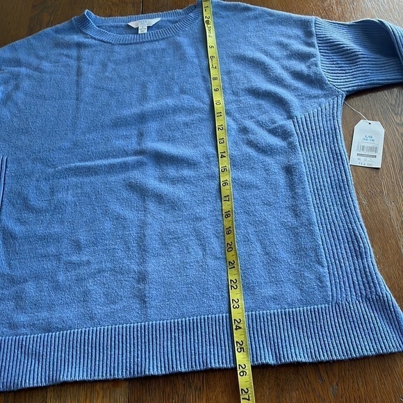 NWT Time and Tru Sweater Sky Blue Size L 12 to 14 - Picture 7 of 11